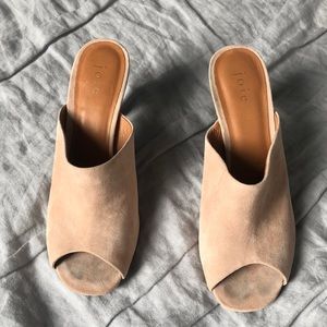 Joie nude mules, size 38